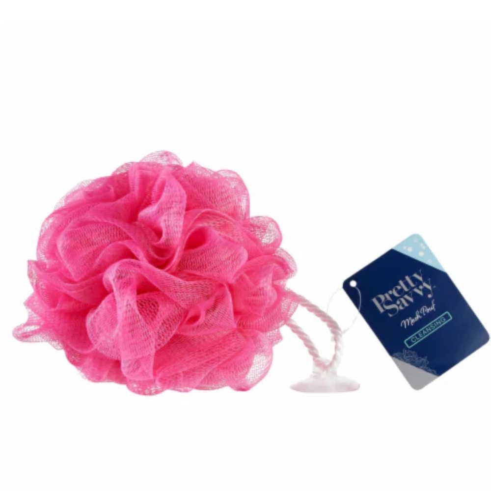 Pretty Savvy Pink Body Pouf NWT
